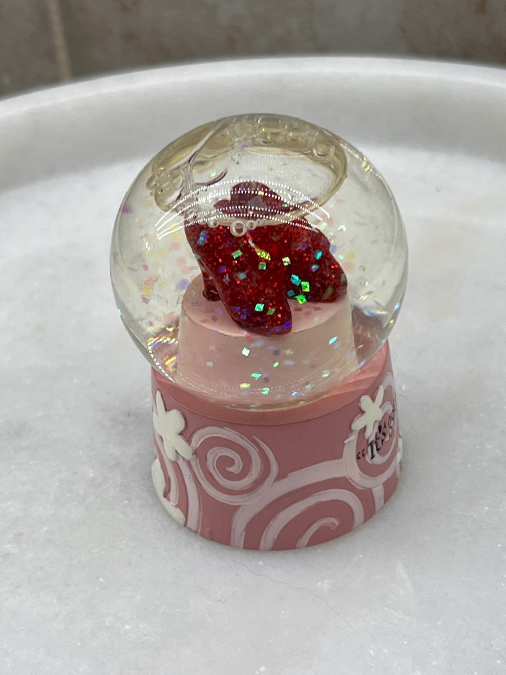 Ruby slippers from Wizard of Oz Collectibles "snow ball" - cute!